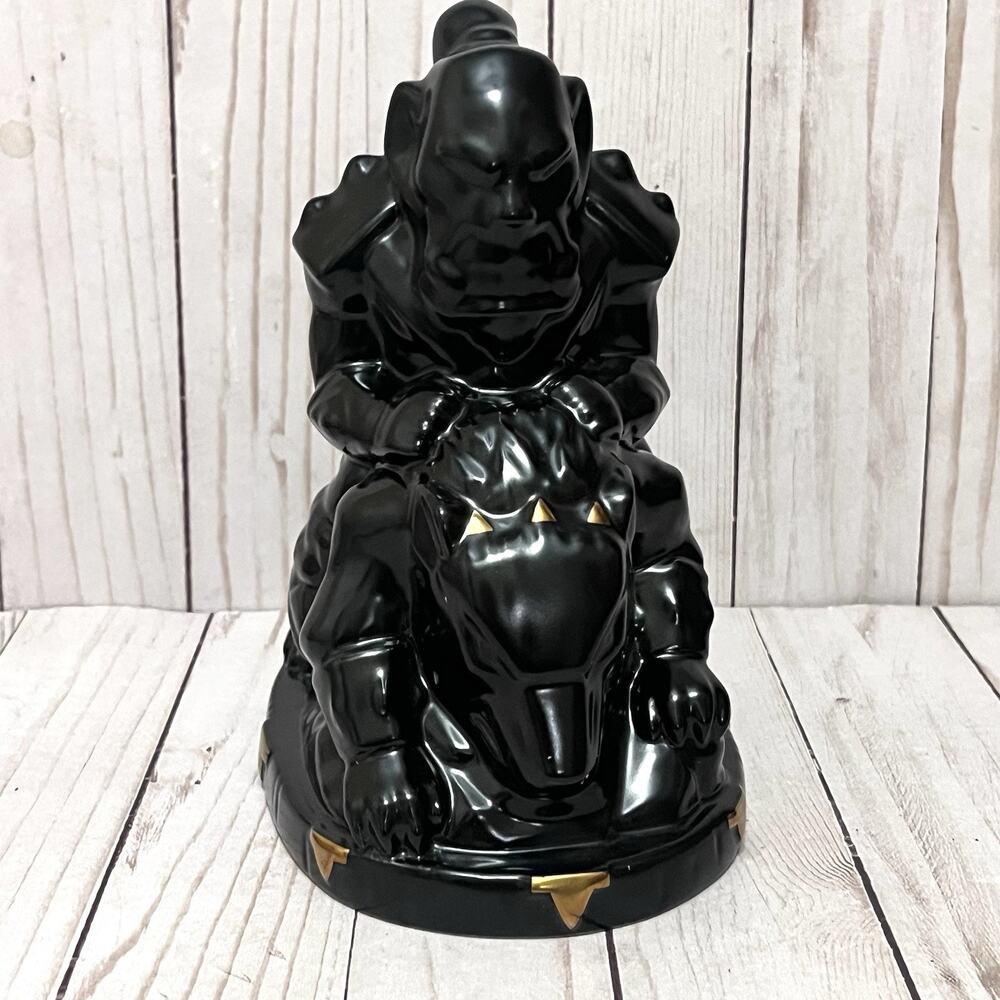 Blizzard 2021 Reinhardt Wolf Tiki Mug Black Ceramic Overwatch WOW